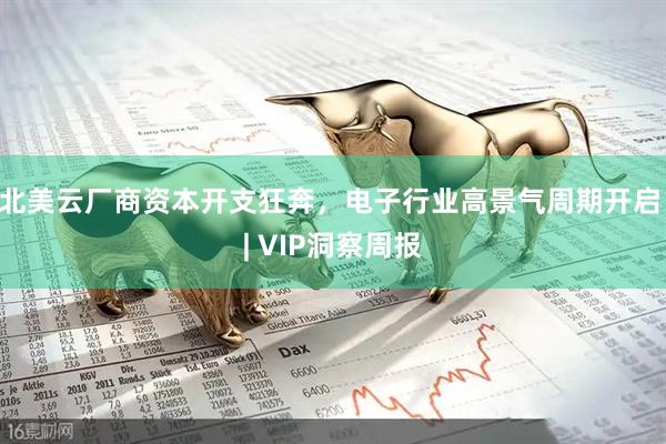 北美云厂商资本开支狂奔，电子行业高景气周期开启 | VIP洞察周报